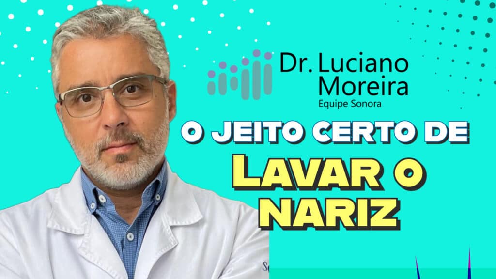 o jeito certo de lavar o nariz