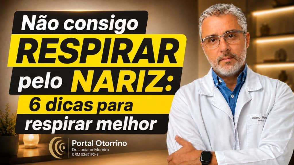 não consigo respirar pelo nariz