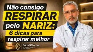 não consigo respirar pelo nariz