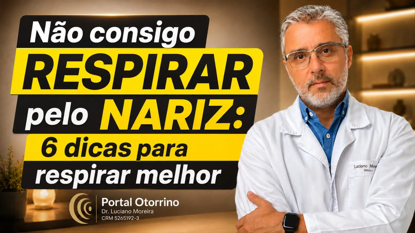 não consigo respirar pelo nariz