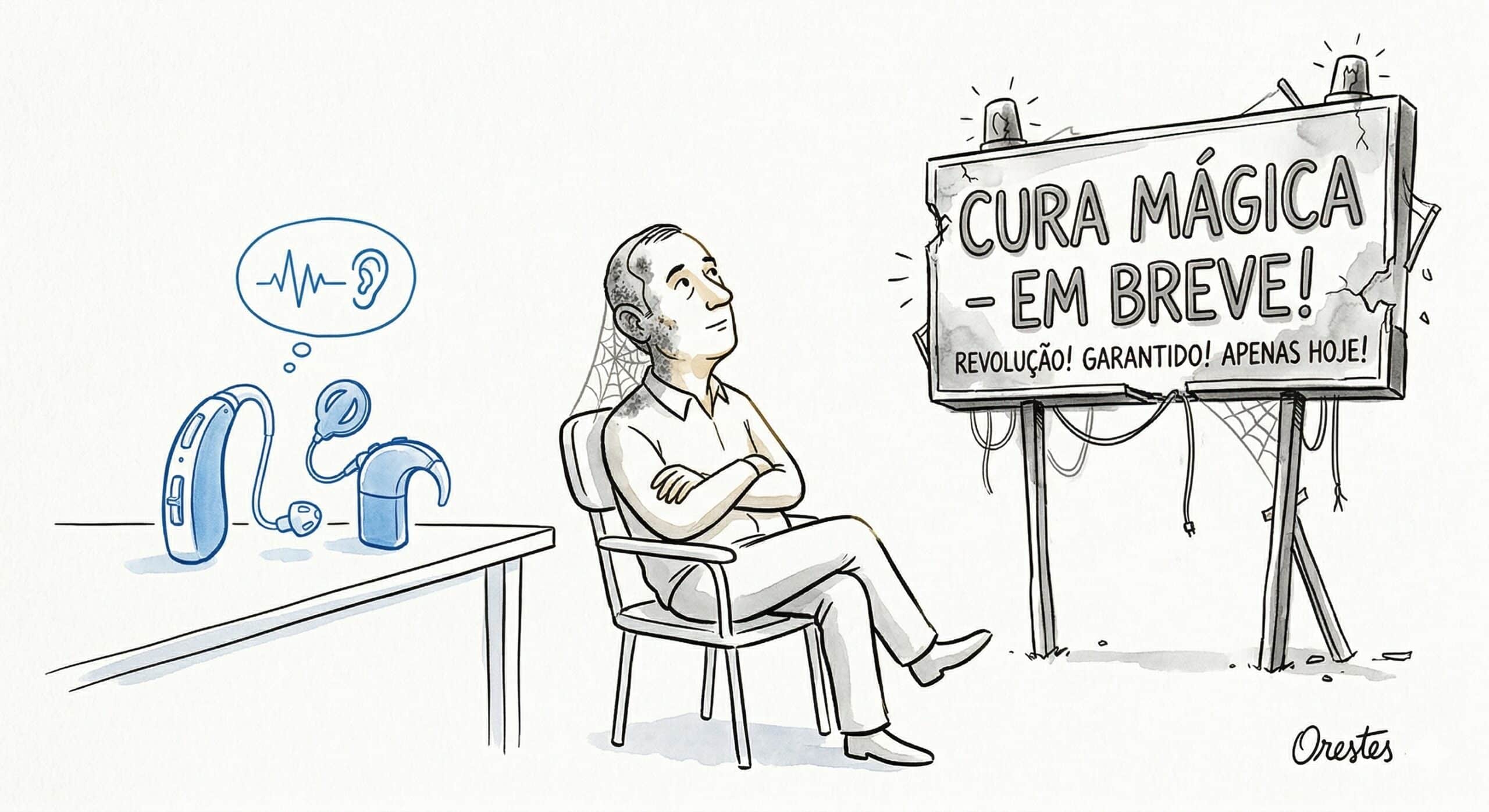 Ilustração editorial por Orestes - Sinal/Ruído Edição 2 - Cura da surdez e terapia gênica